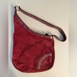 Lauren Merkin Burgundy Shoulder Bag